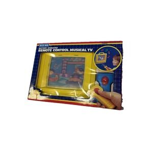 Blue Box Toys Battery Operated Remote Control Musical TV with Remote NIB